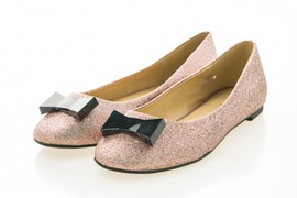 Shoes Flat Glitter Pink