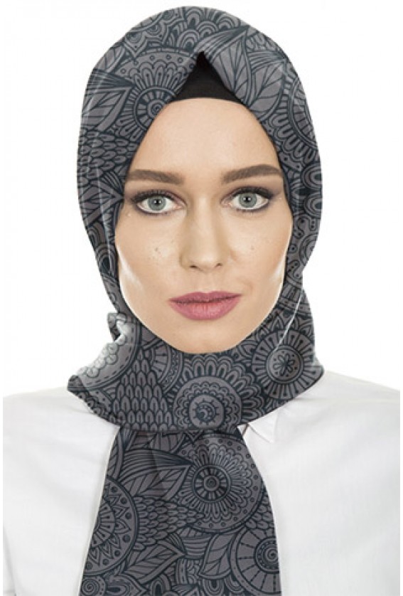 Sheeba Black Tribal Shawl