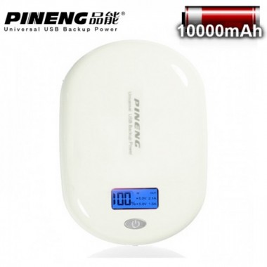 (Sample) PINENG PN-938 10000mAh Power Bank (White)
