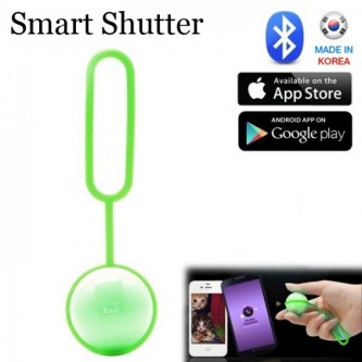 (Sample) Bluetooth Remote Shutter for Smartphone Camera - SB-01M (Green)