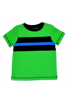 (Sample) Stripy Baby Tee Green