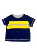 (Sample) Stripy Baby Tee Navy Blue