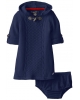 (Sample) Nautica Baby-Girls Infant Hooded Sweater (Blue)