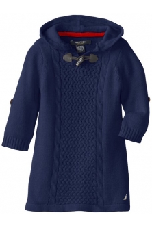 (Sample) Nautica Baby-Girls Infant Hooded Sweater (Blue)
