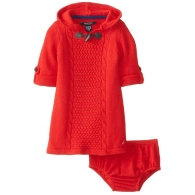 (Sample) Nautica Baby-Girls Infant Hooded Sweater (Red)