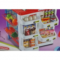 (Sample) Children Supermarket Playset with Push Cart
