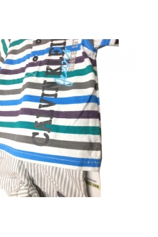 (Sample) CK Green Stripe with Short Pants