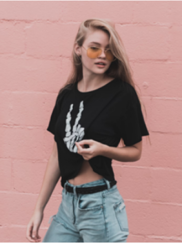 Chic Rebel Cropped Tee